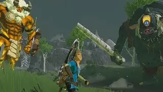 GOLD LYNEL VS LINK VS HINOX - Zelda Breath of the Wild