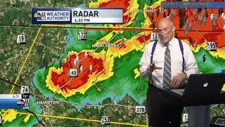 ABC33/40 Tornado/Hail Outbreak Coverage - March 19, 2018