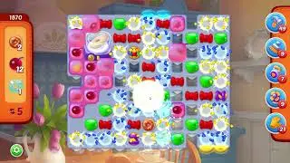 Homescapes Level 1870 - 17 +3 Moves - 2 Gifted Boosters