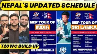 NEPAL'S MATCHES IN SRI LANKA. PREPARATION MATCHES IN INDIA. 5 T20 MATCHES ADDED AHEAD OF T20 WC