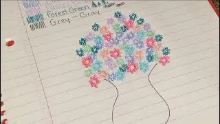 ASMR Writing With Colorful Pens ✨ Soft Whispering & Flower Doodles | Relaxing Stationery Sounds