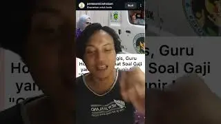 SEDIH, GURU HONORER GAJINYA #Indonesia #DPR #Indonesiaemas #merdeka #koruptor #bupati #prabowo #mbg