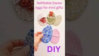 Fillable Fabric Easter Eggs how to make  #diy #eastercrafts  #handmade #easterminigifts #fabriceggs