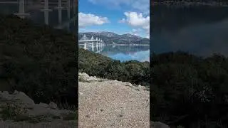 Croatia beautiful bridge, river and mountains !#croatia #amazingview #bridge #river #mountains #view