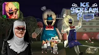 ICE SCREAM MAN 🍦 AND EVIL NUN ESCAPE THE ICE GUN 🔫
