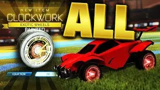 ALL PAINTED Clockwork WHEELS! *NEW* Exotic - Trading & Showcase! (Rocket League)