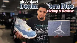 Jordan 4 Denim &ldquo;Worn Blue&rdquo; - Pickup and Review 