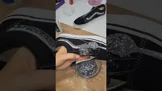 Glitter Sneakers! #glitter #bulkglitters #diy #vans #glittermyworld #sparklyshoes