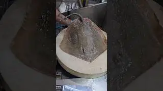 How to clean and cut a stingray fish cutting skills#shorts