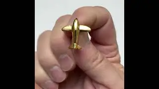 Jumbo Jet Gold Lapel Pin Airplane Cuffs Jay Pins #jewelry #giftsfordad #giftsforhim #enamelpins