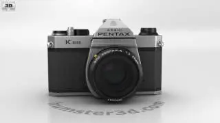 Pentax K1000 3D model by 3DModels.org