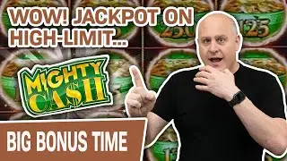 ☝ High-Limit MIGHTY CASH Slot Machine JACKPOT 💰 + 16 Free Games!