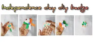 Independence Day Badge Making / Indian Tricolour Badges / Paper Craft Ideas / 15 August Craft Ideas