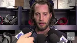 Canadiens Tom Gilbert scrum
