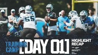 Day 1 Training Camp Highlights | Carolina Panthers
