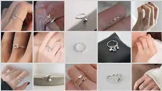 Simple silver ring designs || new simple silver ring 