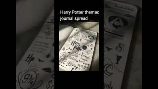 Harry Potter themed journal ideas || journal ideas || bujo journal || #viral#short#shorts#potterhead