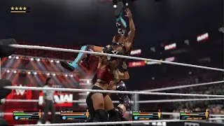 Rhea Ripley vs. Fallon Henley vs. Wendy Choo vs. Tamina - Elimination - WWE 2K25