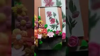 Easy Painting frame🖼 #framework #frame #beautifull #paintingframe #artist #flowers #creative #craft