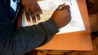 Making manga/comic book cover art