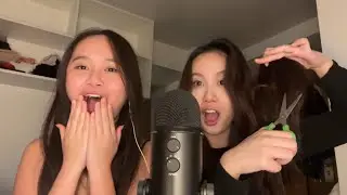 My ASMR fanatic friend tries ASMR for the first time! (Sooo tingly)