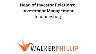 Head of Investor Relations (Asset Management).