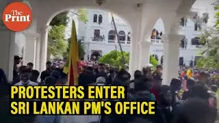 Inside visuals from Sri Lankan PM's office in Colombo after it was stormed by protesters