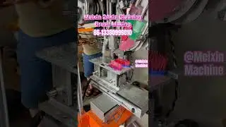 High speed 2Axis cleaning brush making machine #brushmachine #machine #brushmaking