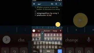 python program to count the number of characters in a string | #shorts