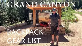 Backpack Gear List for North Rim of Grand Canyon