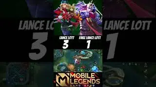 Lance lott vs Fake lance lott (1v1) Real vs fake who will be win🔥 #lancelott #lancelot #mlbb #shorts