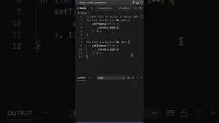 What will be the output? | var vs let