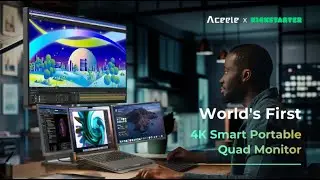 ACEELE: World First 4K Smart Portable Quad Monitor [Crowdfunding Kickstarter Indiegogo]