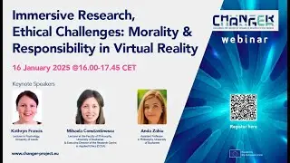 WEBINAR: Immersive Research, Ethical Challenges: Morality & Responsibility in Virtual Reality