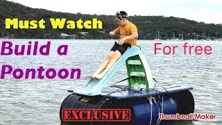 Build a pontoon raft for Free , Awesome it&rsquo;s so easy , wish I had one as a kid , Central Coast NSW