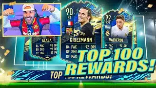 MY BEST TOP 100 TOTS REWARDS EVER 🤑🤑!! INSANE 11 TOTS IN A PACK... FIFA 21 Fut Champions Rewards