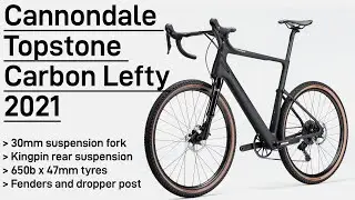 2021 Cannondale Topstone Carbon Lefty with gravel 30mm suspension fork launched - First Look