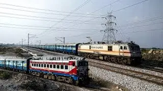 ELECTRIFYING Speeding Trains at Nancherla | Indian Railways