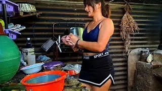 Preparando Rico desayuno Italiano:Saluditos para todos:Marle Menjivar