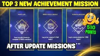 Top 3 New Achievement Mission Free Fire | After Update New Achievement Mission Free Fire