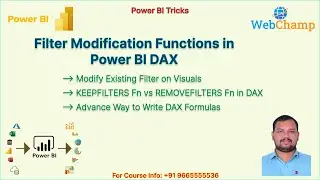 PBI_52: Filter Modification Functions in Power BI DAX || KEEPFILETR vs REMOVEFILTER Function