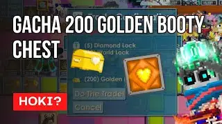 GACHA 200 GOLDEN BOOTY CHEST DI HARI PERTAMA EVENT VALENTINE! DAPET GHC?! | Growtopia Indonesia