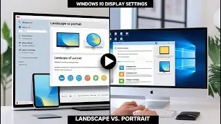 Windows 10 Display Orientation | Landscape vs Portrait | Display Settings Tutorial