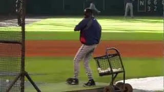 Ron Washington Throwing Batting Practice