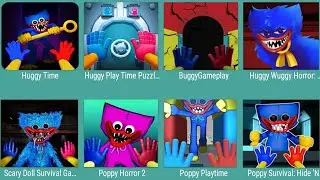 Huggy Time,Huggy Playtime Time Puzzle,Buggy Gameplay,Huggy Wuggy,Scary Doll Survival,Poppy Horror 2