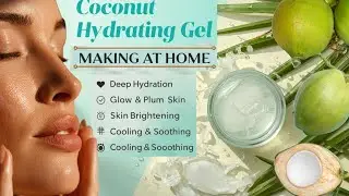 coconut water gel making at home | coconut gel recipe| DIY Coconut water hydrating gel  #coconutgel