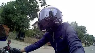 test ride R15V3 // sekaligus cobain pake helmet RSV carbon yang sudah terpasang intercom