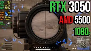 RTX 3050 - PUBG (OVER 100FPS) RYZEN 5 5500 16GB RAM