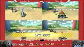 KiT 15 - MaxNinja Vs. KiT | Chris Pryor Vs. Brown Yoshi Vs. Fatchu - MK8 - Mario Kart 8
