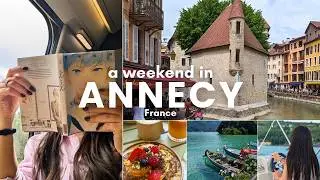 a weekend in Annecy 🇫🇷 | brunch 🥞, cafe hopping ☕, lake tour & shopping 📖 | Romi Vlogs #5